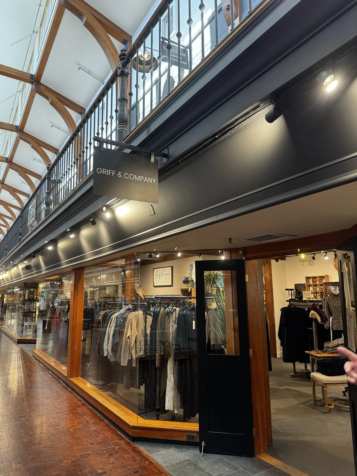 Entrance to Griff and Company at PowerHouse Mall